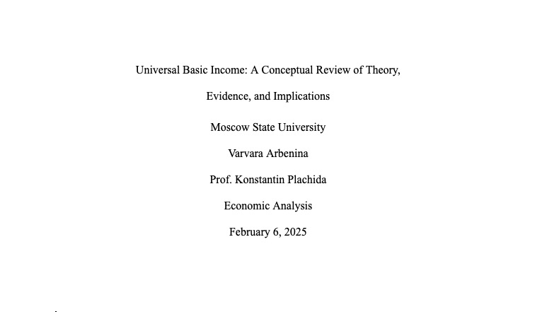 Research paper — Varvara Arbenina